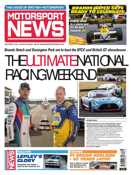 Title details for Motorsport News by Kelsey Publishing Ltd - Available